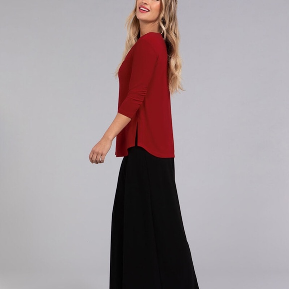 Sympli Red Women's Top - Picture 7 of 10